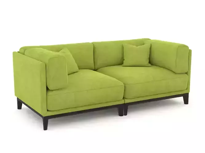 Green sofa