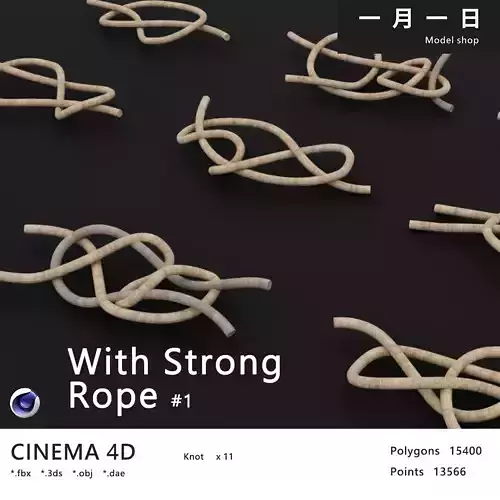 knot model Strong Rope Knot 1