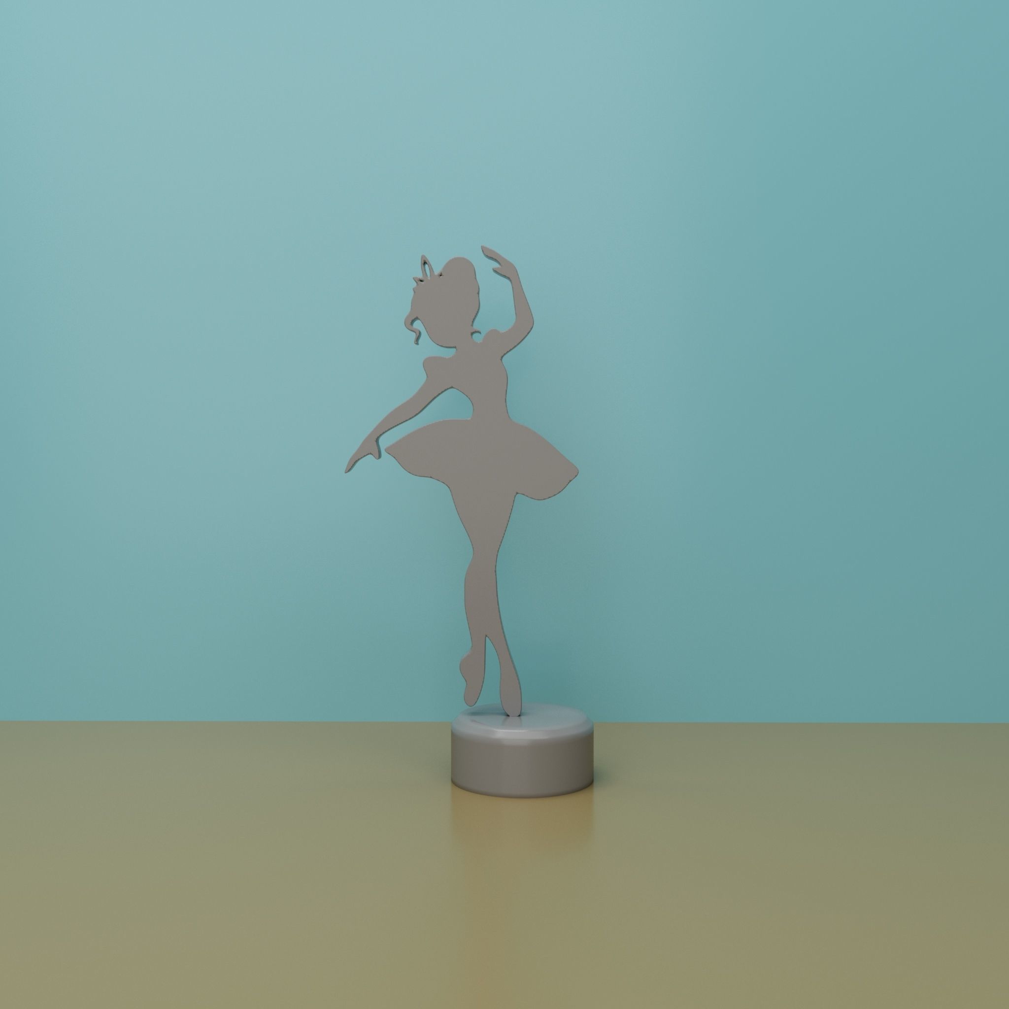 BALLERINA DANCER DECORATION DESK DECORATION 3D print model_1
