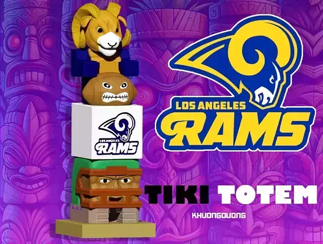 TIKI - NFL - LOS ANGELES RAMS STATUE DECOR - GARDEN
