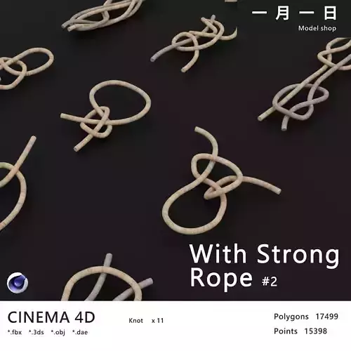 knot model Strong Rope Knot 2