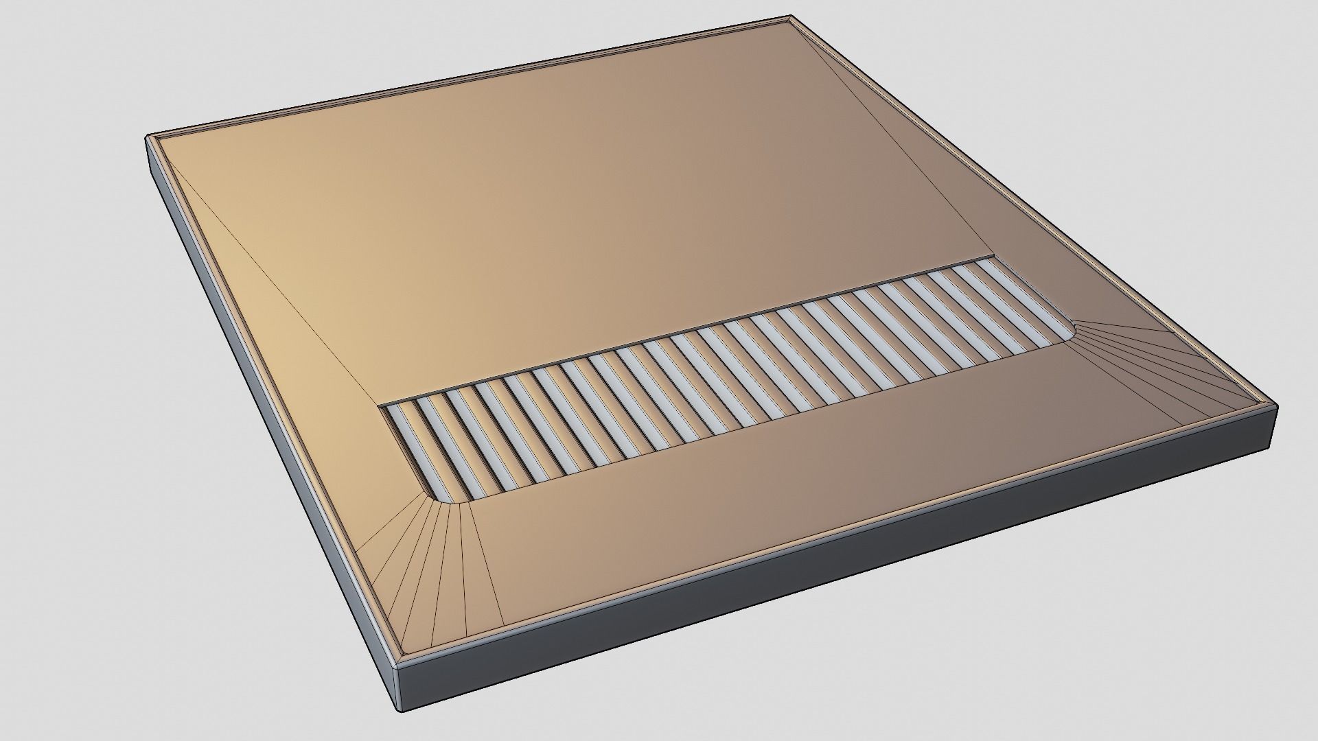 Set of Colored Pencils Low-poly 3D model_7