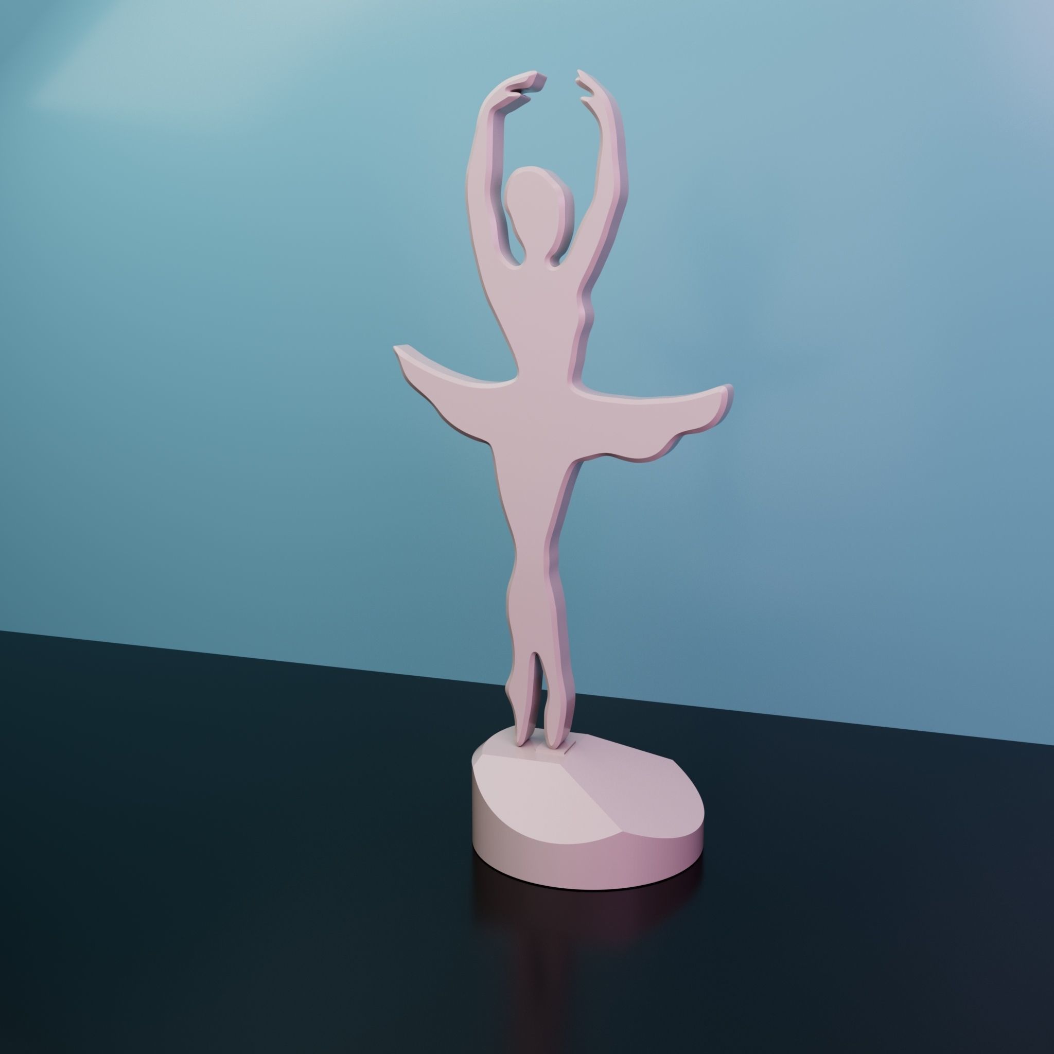 BALLERINA DANCER DECORATION DESK DECORATION 3D print model_1