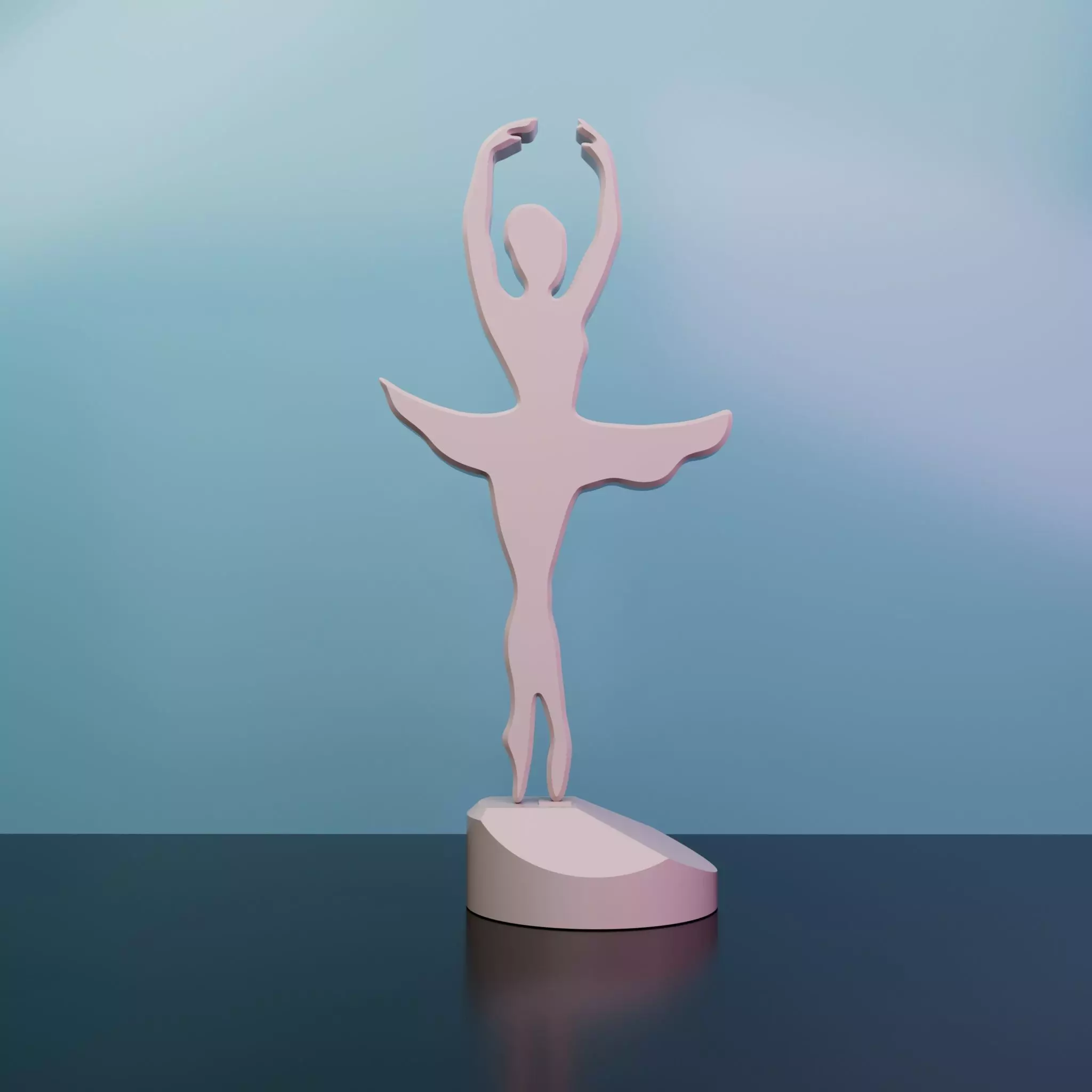 BALLERINA DANCER DECORATION DESK DECORATION 3D print model_0