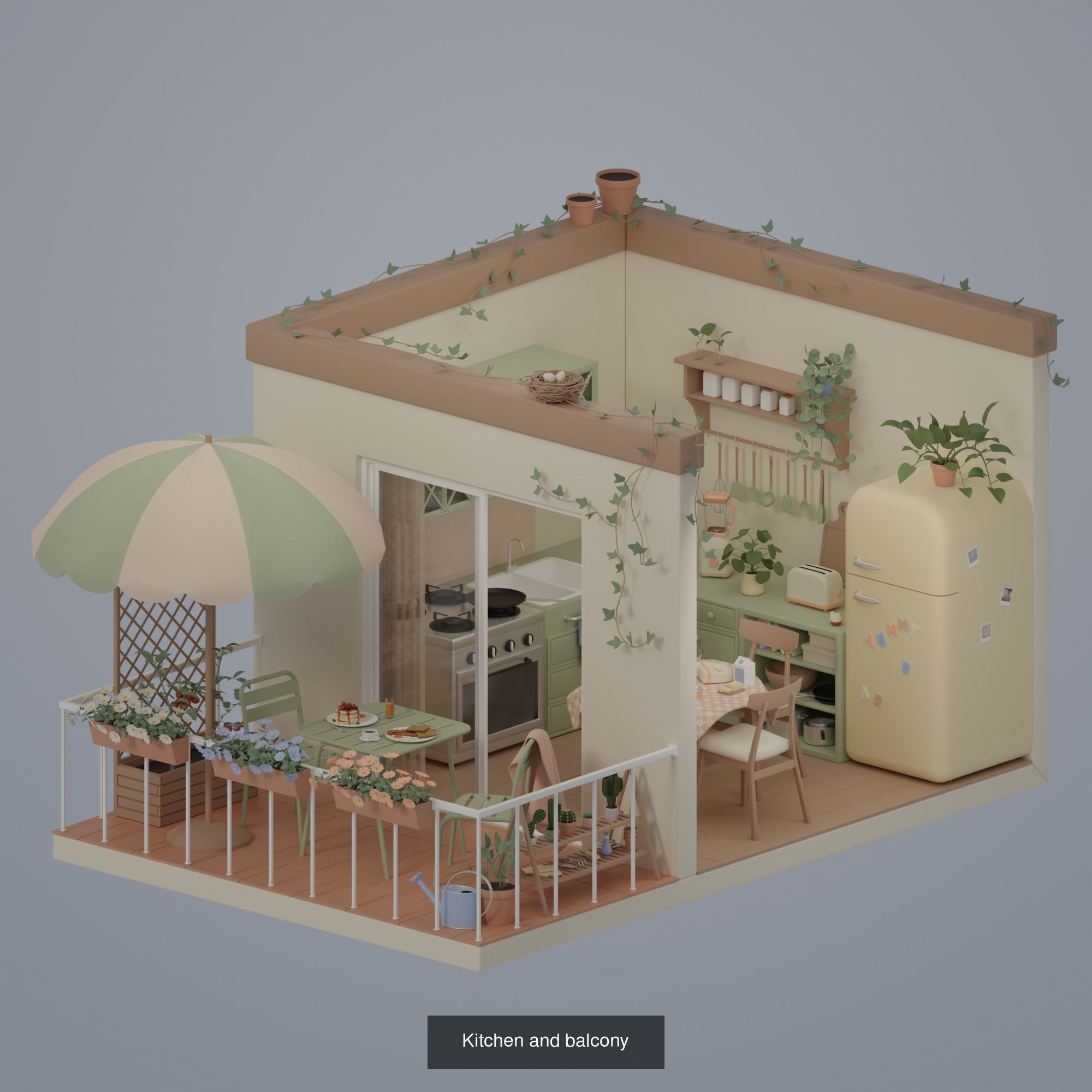 Kitchen pack 3D Model Collection_3
