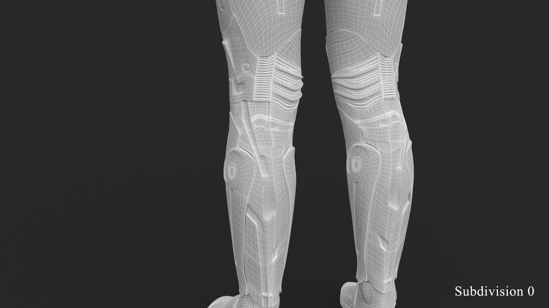 Cyborg Blu Camouflage Vray 3D model_64