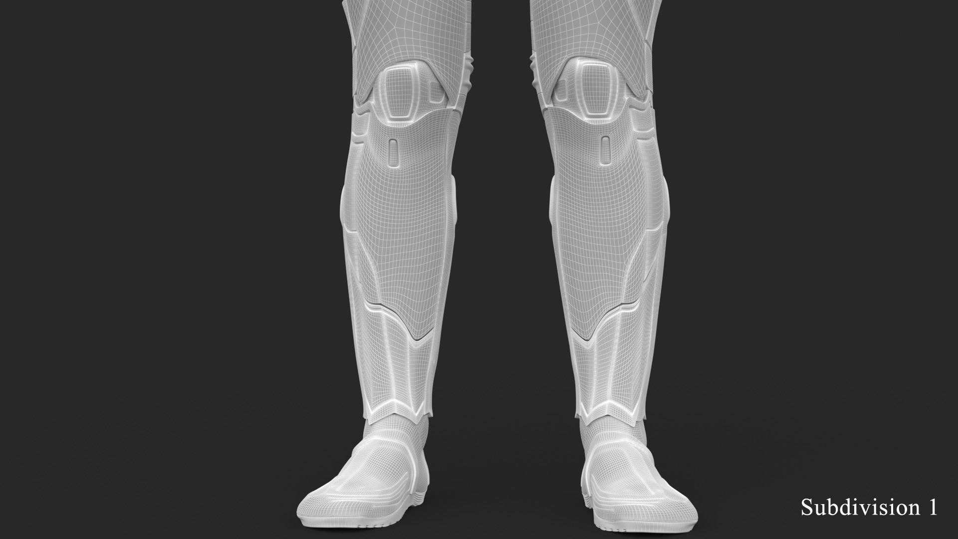 Cyborg Blu Camouflage Vray 3D model_57