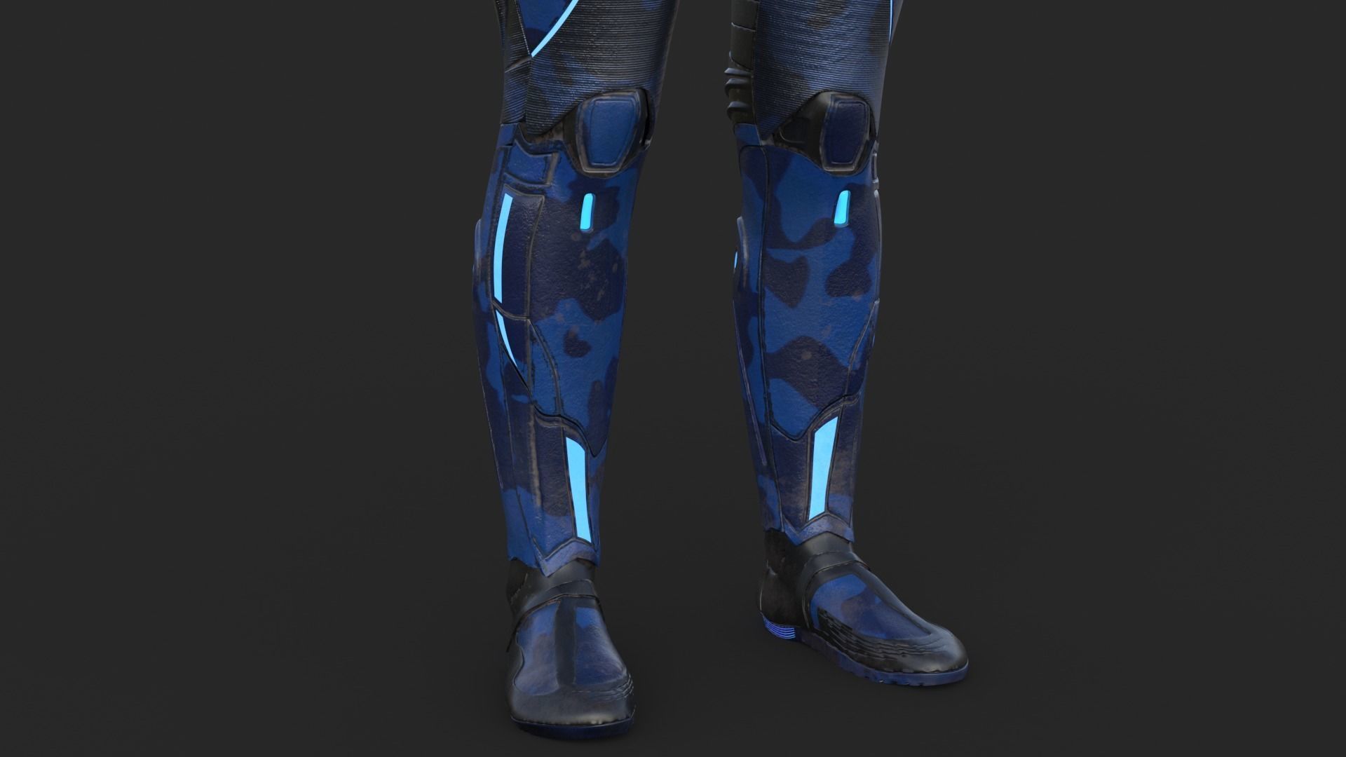 Cyborg Blu Camouflage Vray 3D model_24