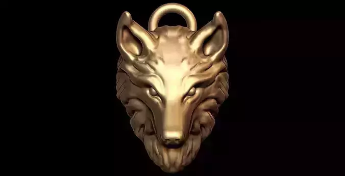 fox face pendant