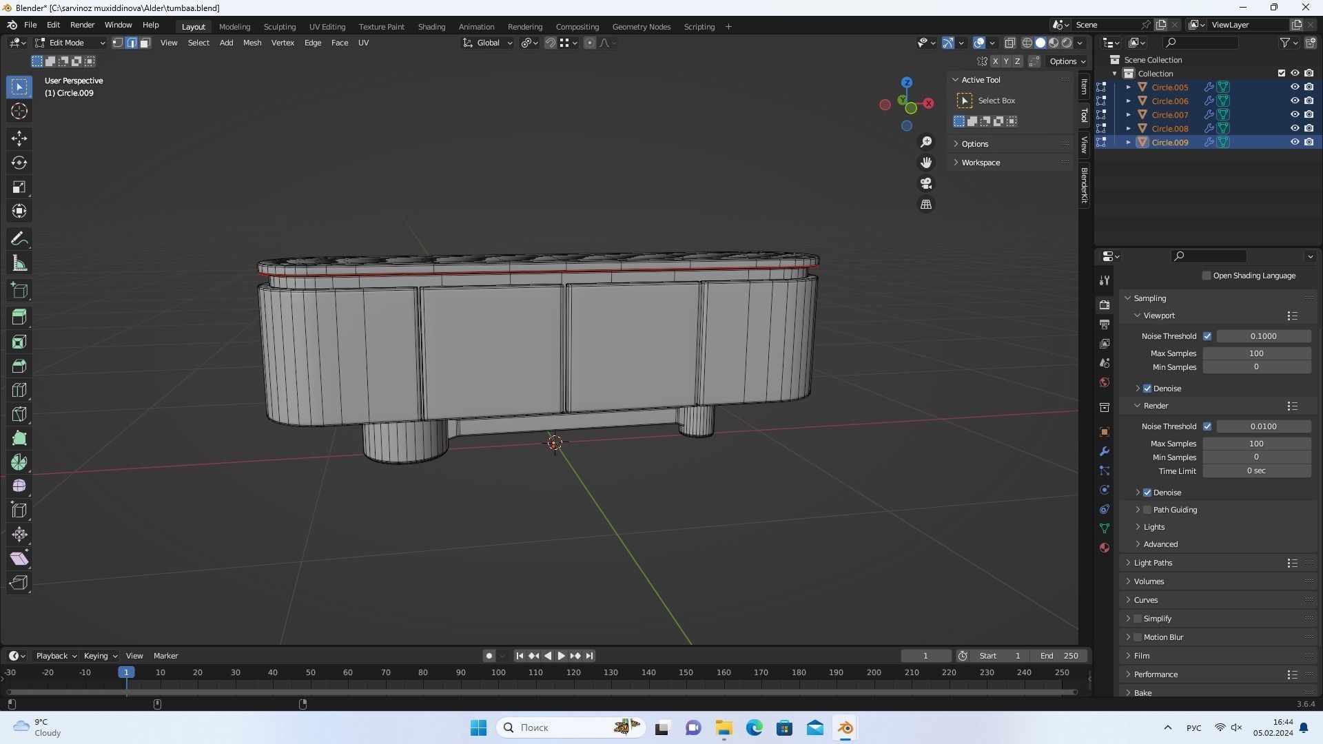 Alder sideboard 3D model_6