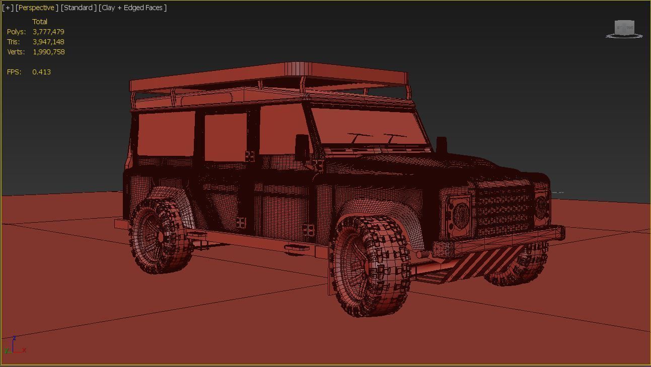 land rover Defender 3D model_1