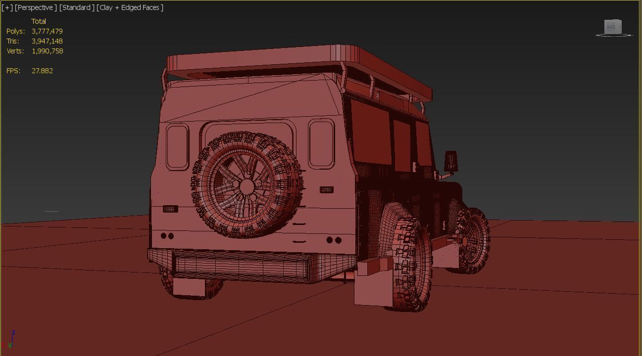 land rover Defender 3D model_3