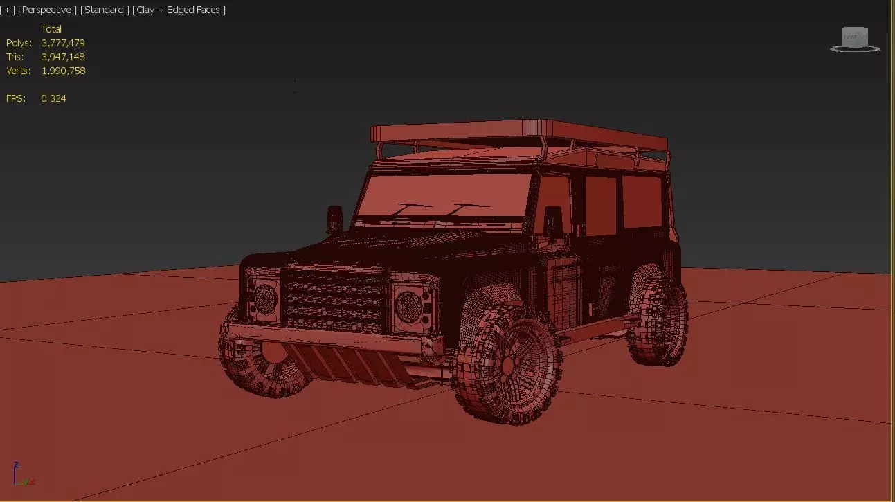 land rover Defender 3D model_0