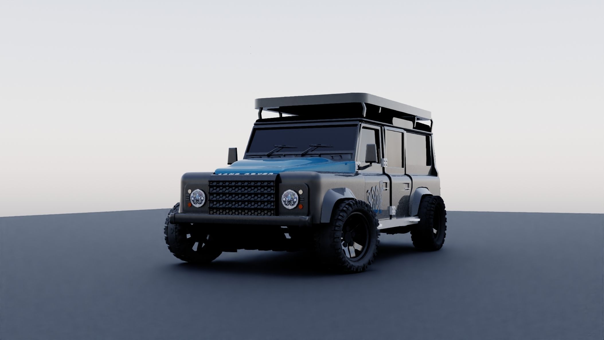 land rover Defender 3D model_2