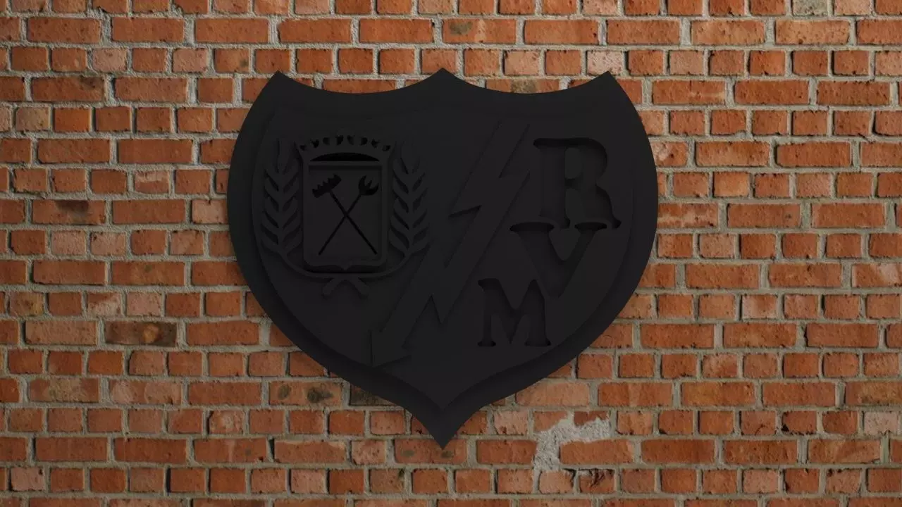 Rayo Vallecano Logo 3D print model_0