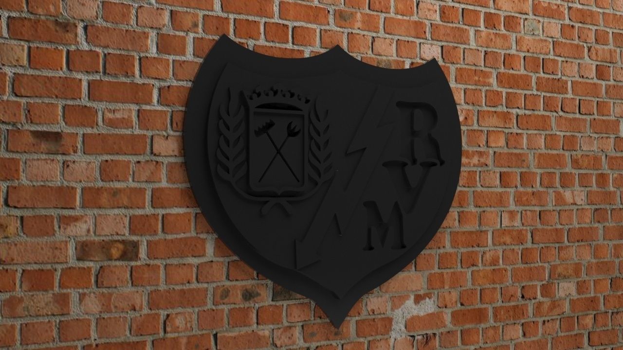 Rayo Vallecano Logo 3D print model_1