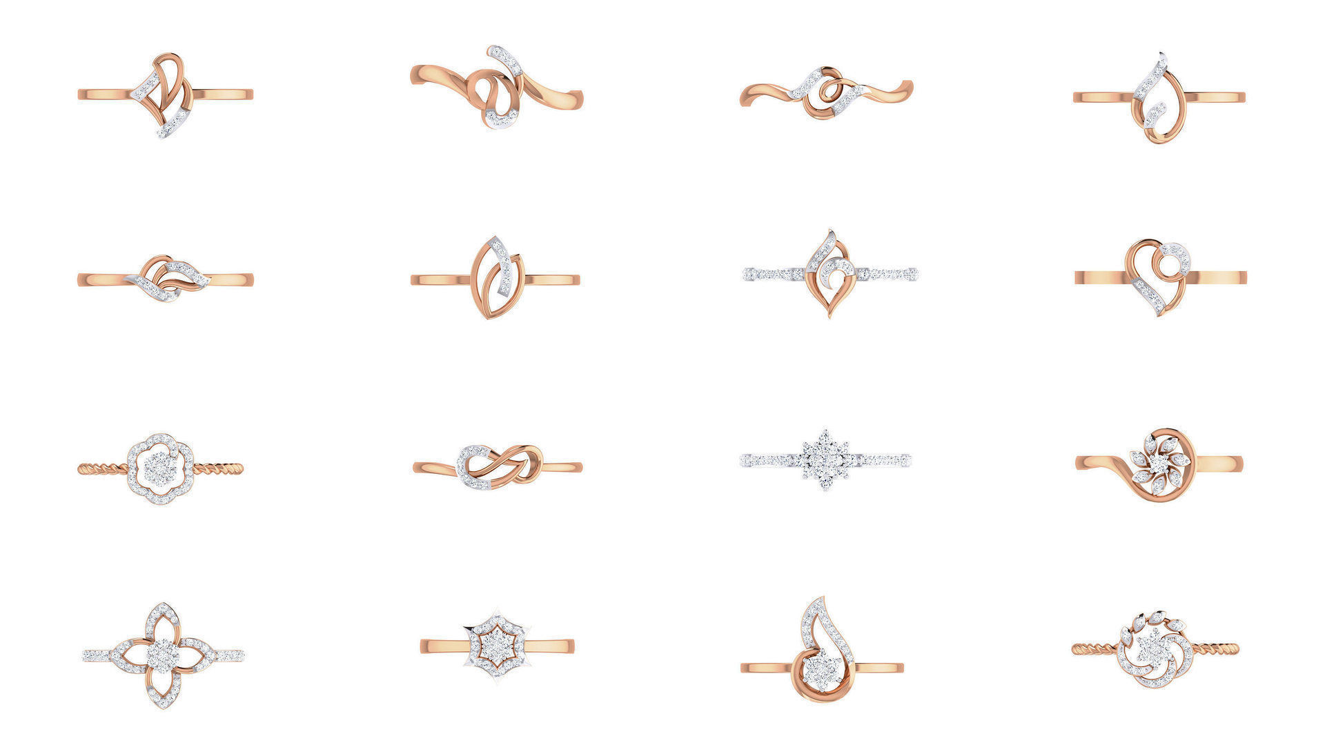 111 Ultra light wt Women Ring 3dm stl renders details 3D Model Collection_1