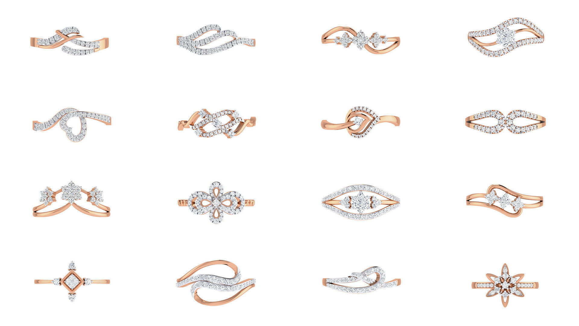 111 Ultra light wt Women Ring 3dm stl renders details 3D Model Collection_4