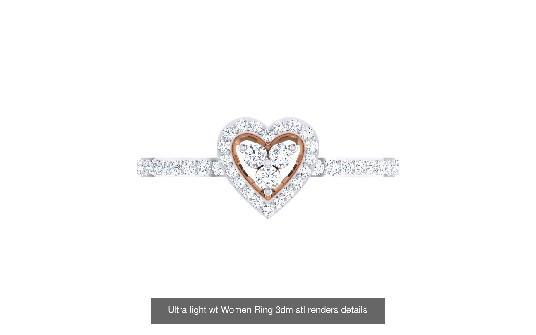 111 Ultra light wt Women Ring 3dm stl renders details 3D Model Collection_67