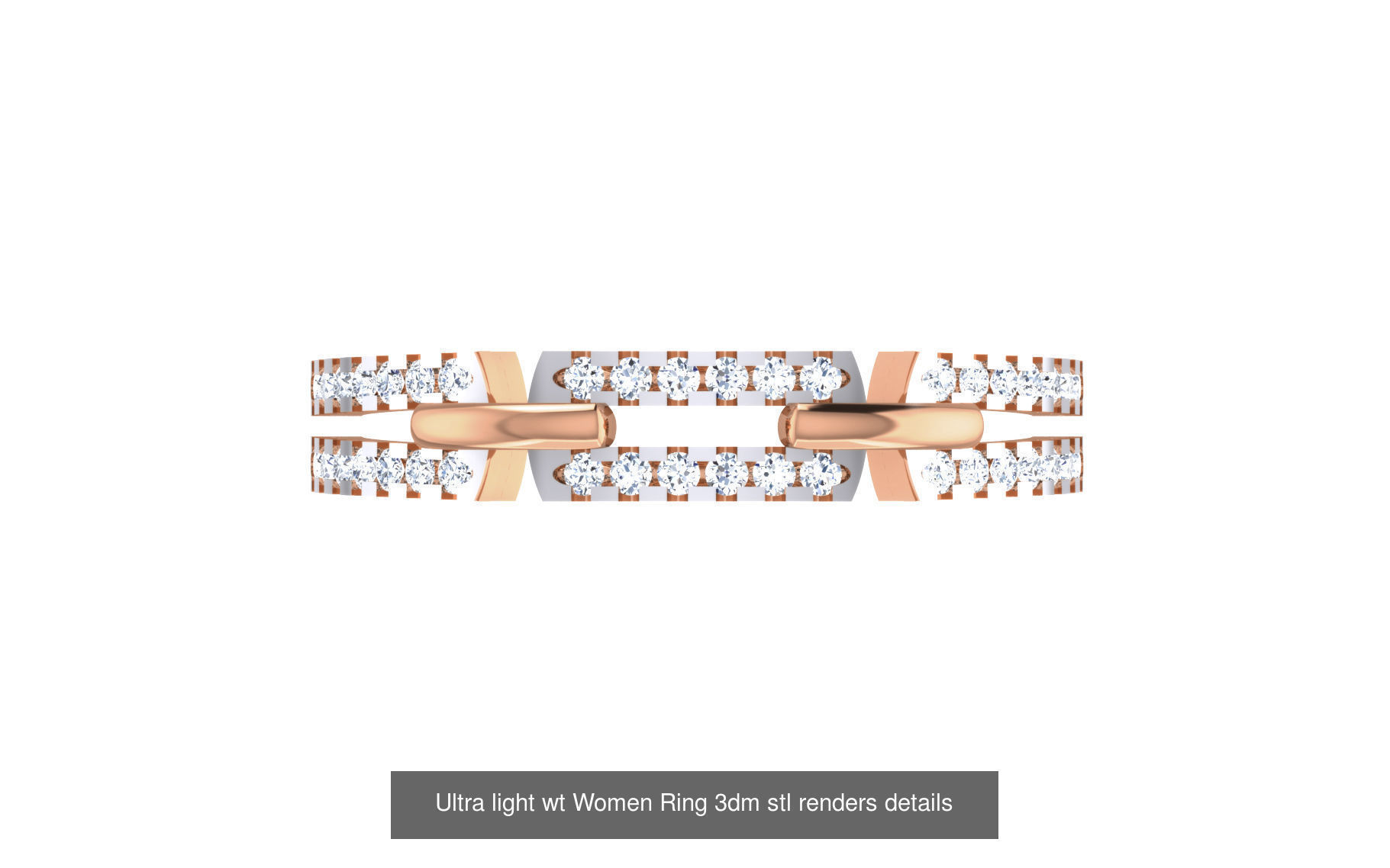 111 Ultra light wt Women Ring 3dm stl renders details 3D Model Collection_53