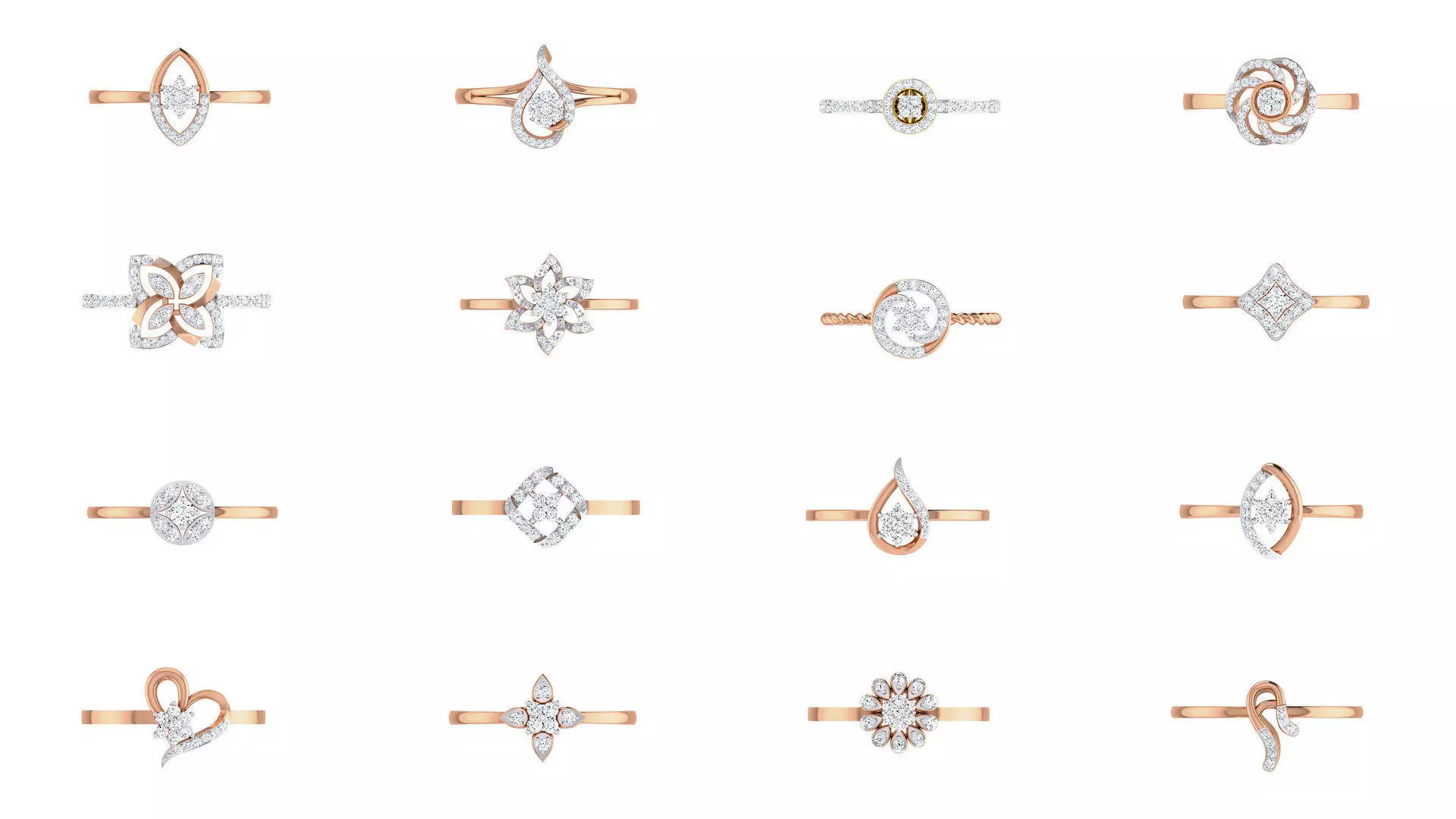 111 Ultra light wt Women Ring 3dm stl renders details 3D Model Collection_0