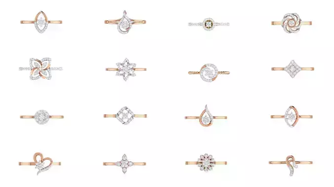 111 Ultra light wt Women Ring 3dm stl renders details 3D Model Collection