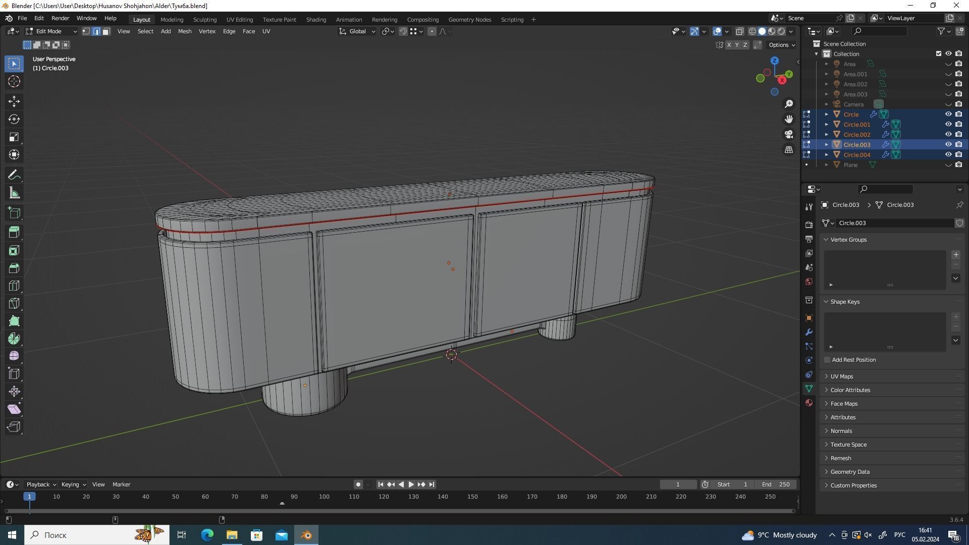 Alder sideboard 3D model_5