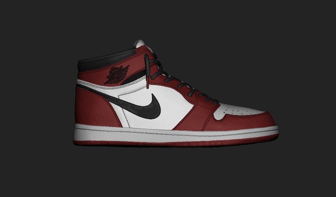 Spiderman Nike Jordan 3D print model_31