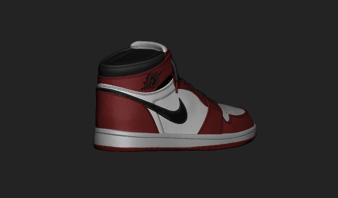 Spiderman Nike Jordan 3D print model_32