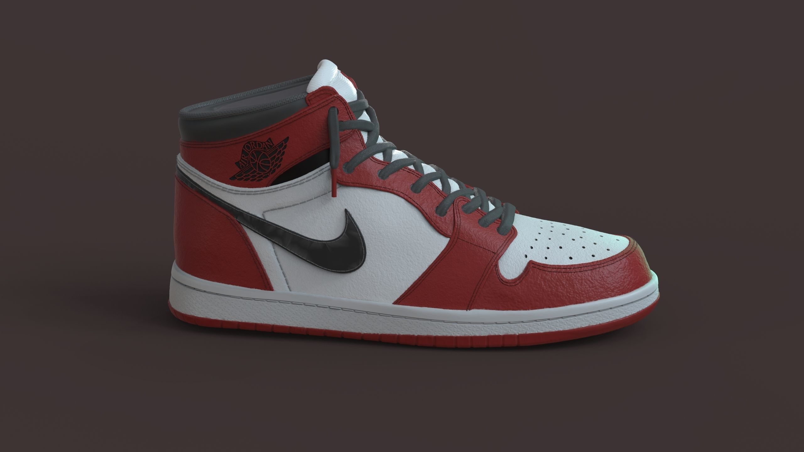 Spiderman Nike Jordan 3D print model_3