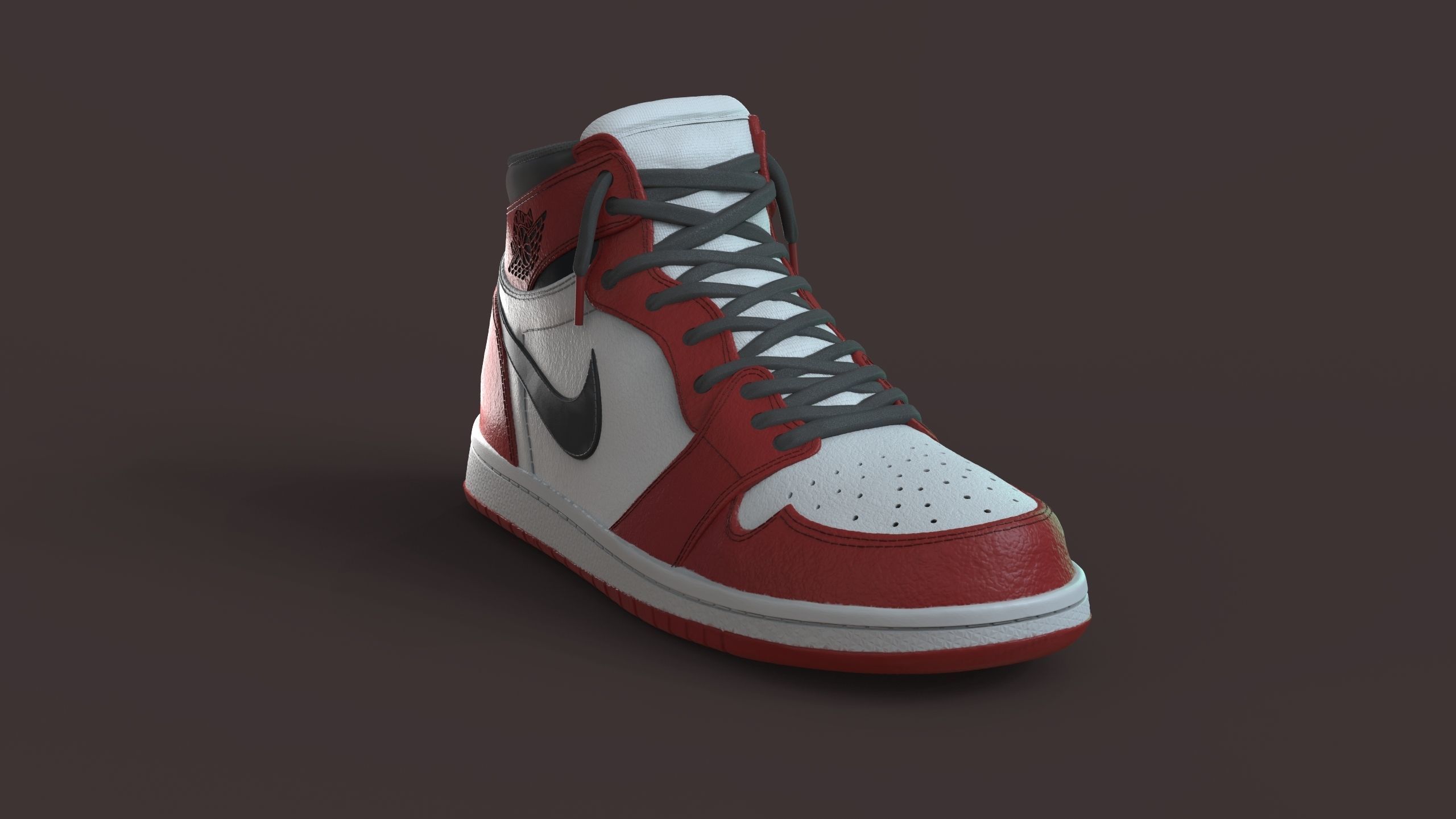 Spiderman Nike Jordan 3D print model_2