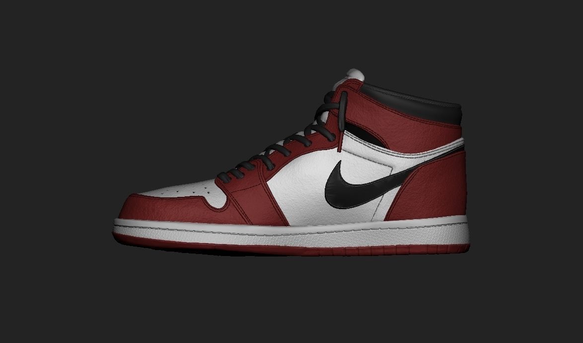 Spiderman Nike Jordan 3D print model_35