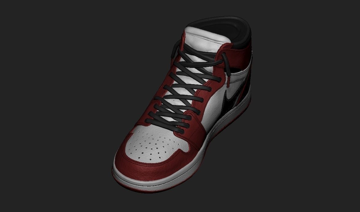 Spiderman Nike Jordan 3D print model_36