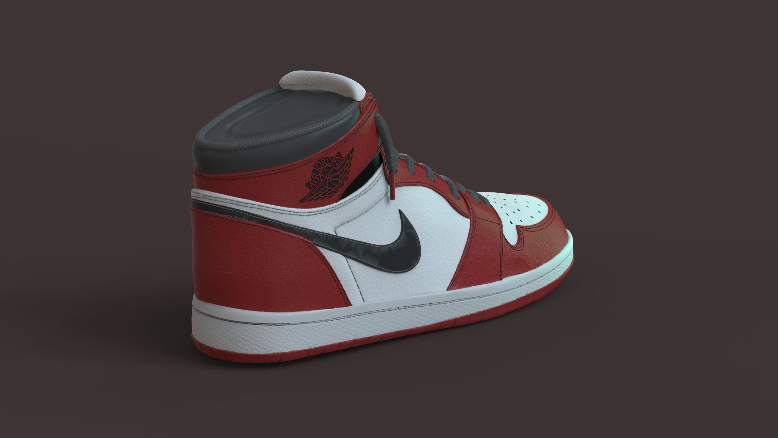 Spiderman Nike Jordan 3D print model_4