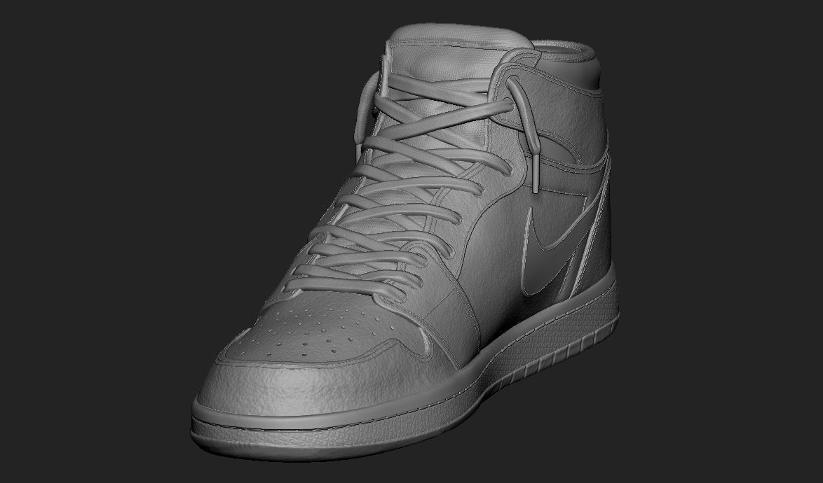 Spiderman Nike Jordan 3D print model_22