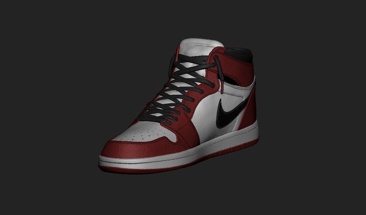 Spiderman Nike Jordan 3D print model_19