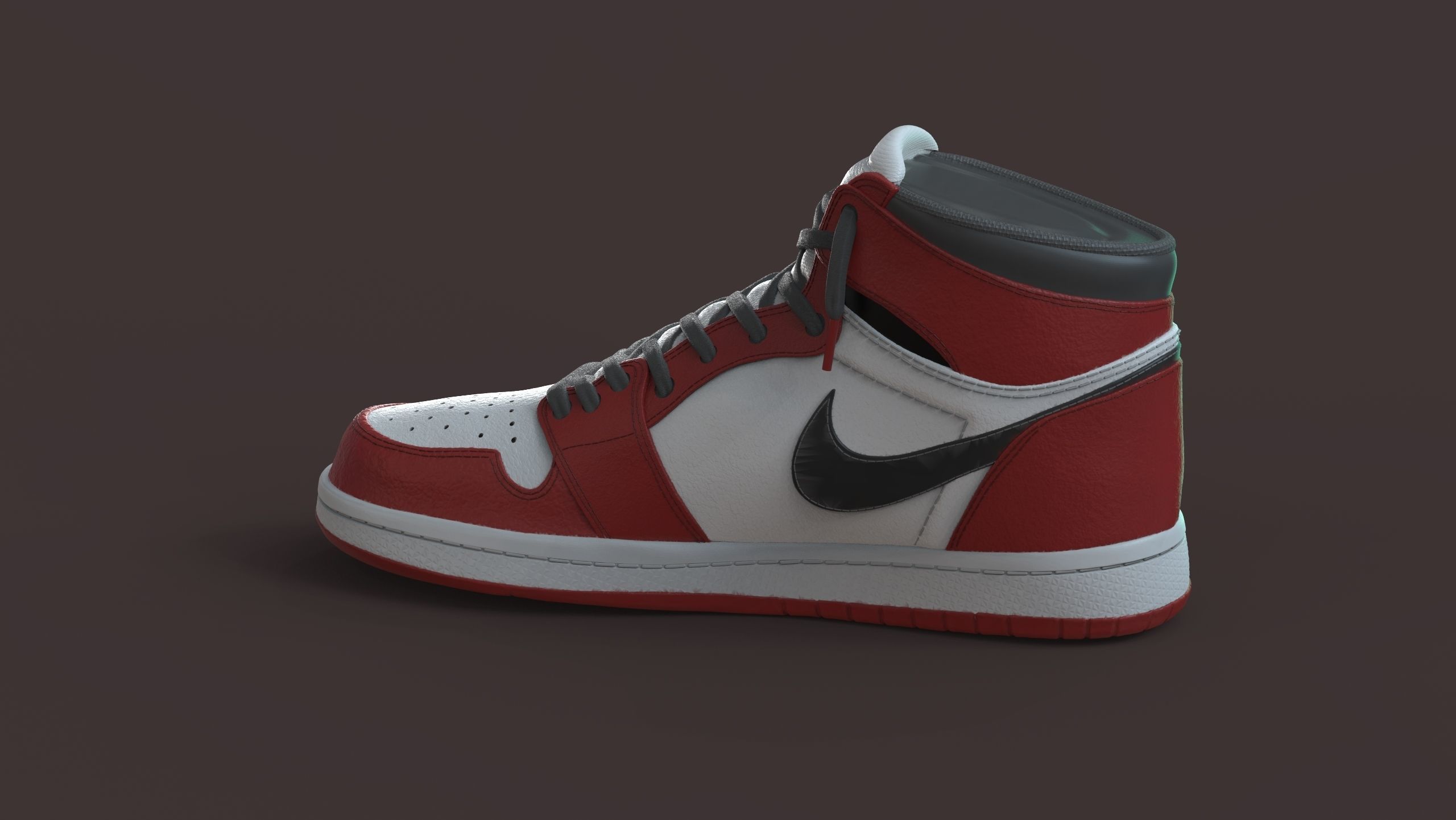 Spiderman Nike Jordan 3D print model_7