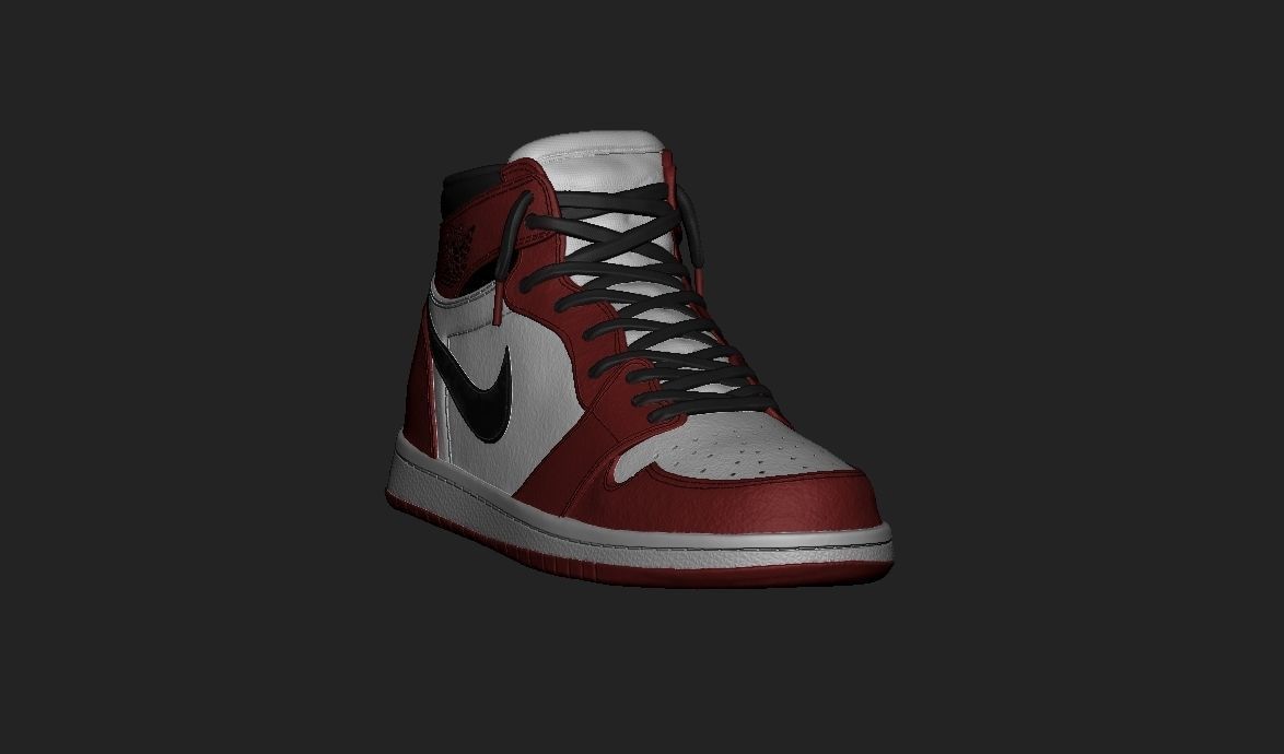 Spiderman Nike Jordan 3D print model_30