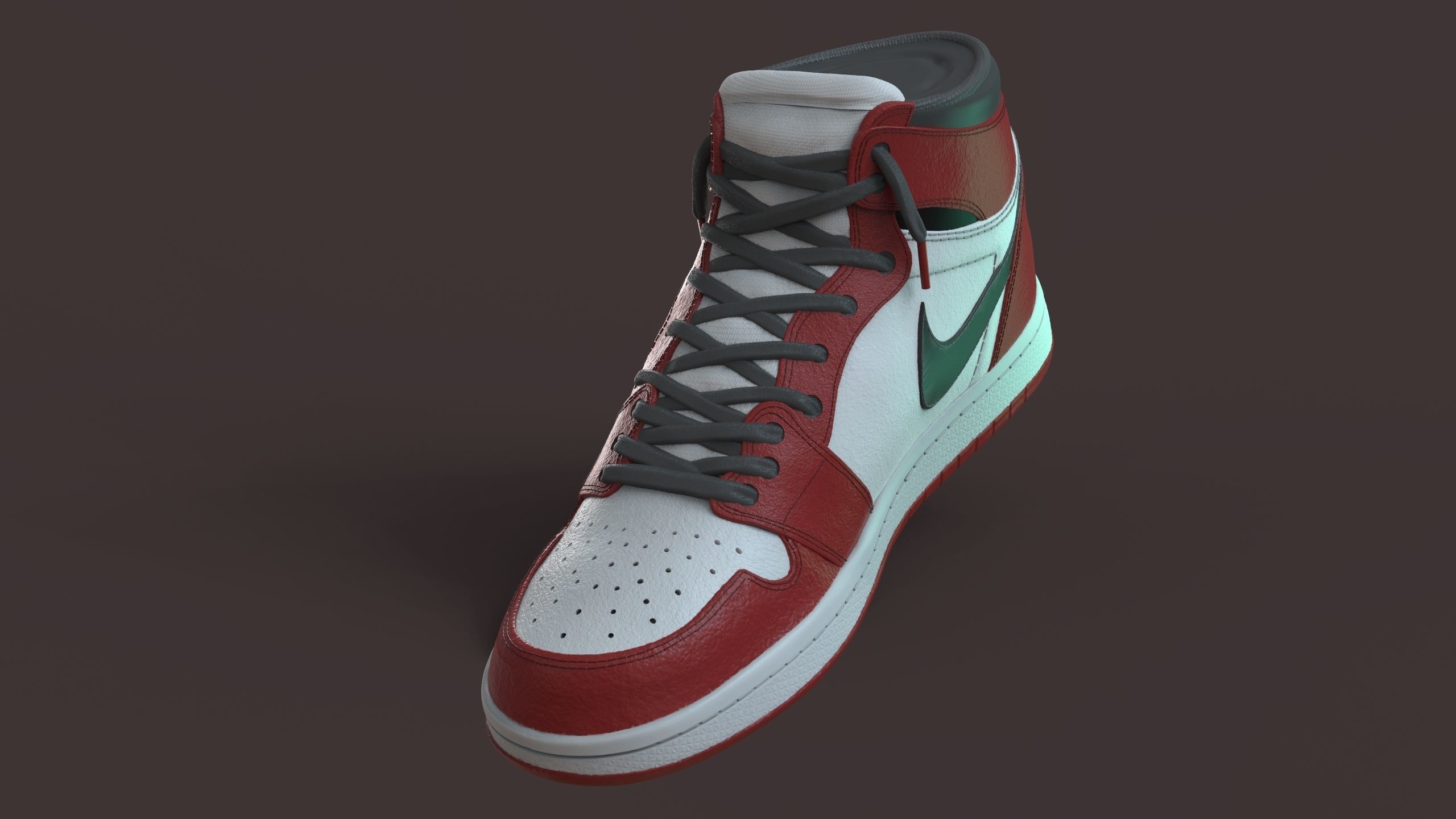 Spiderman Nike Jordan 3D print model_8