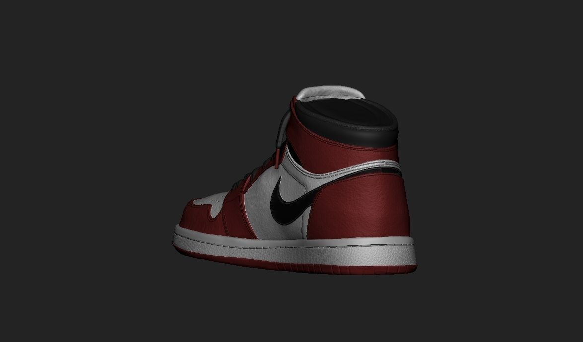 Spiderman Nike Jordan 3D print model_34