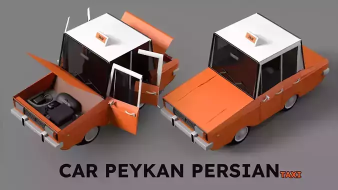 Car Taxi 3D model