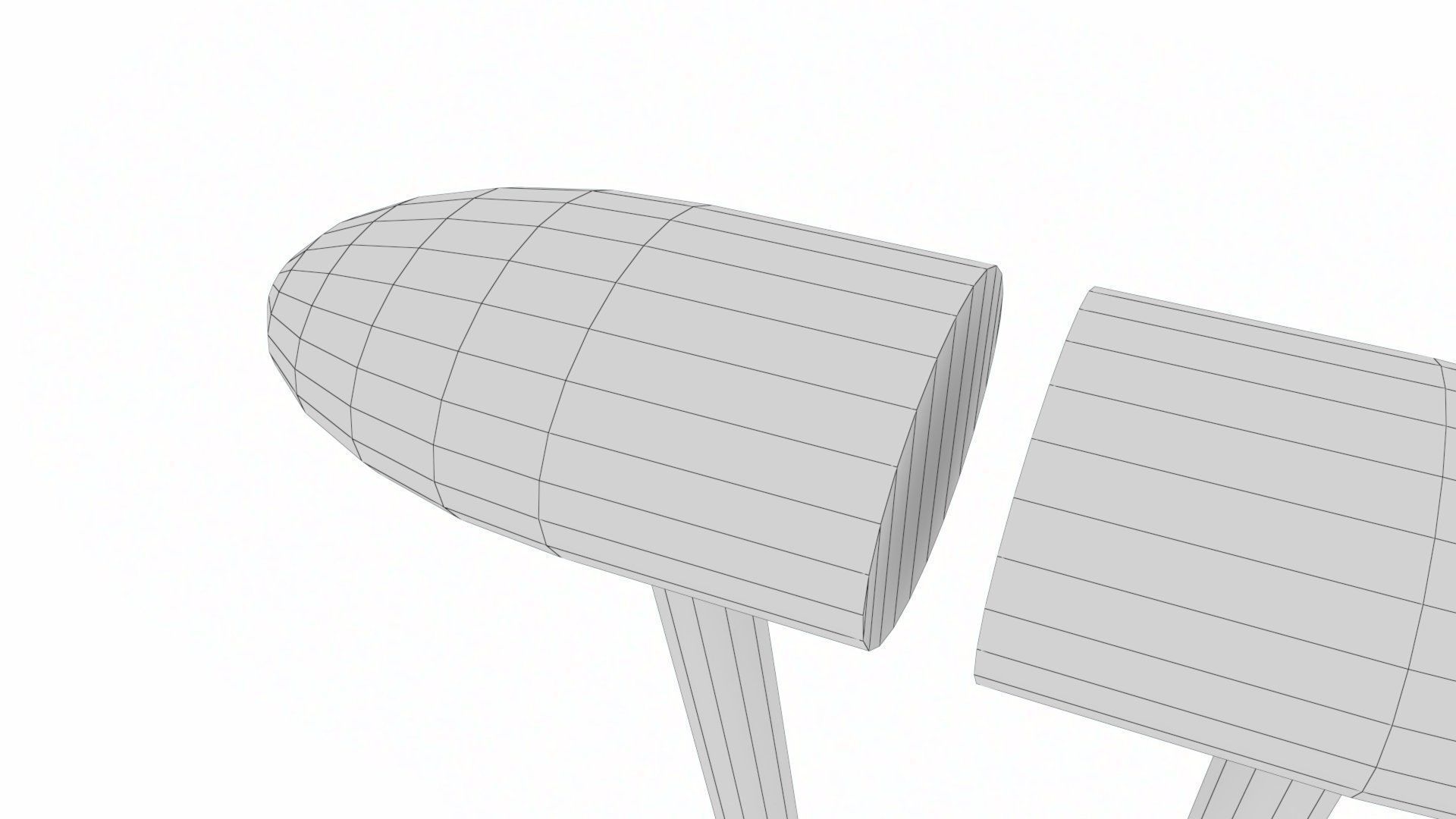 Hand controllers and foot pedals Low-poly 3D model_23