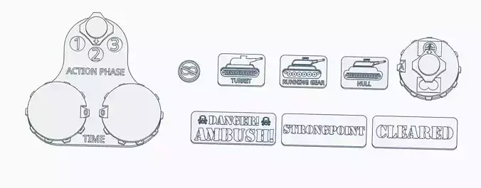 Token for Achtung Panzer