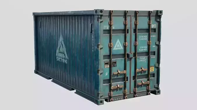 Container Game-Ready with PBR textures