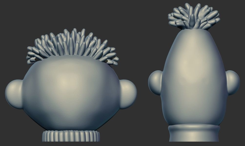 Ernie  Bert HEAD 3D Printable model from Sesame Street 3D print model_5