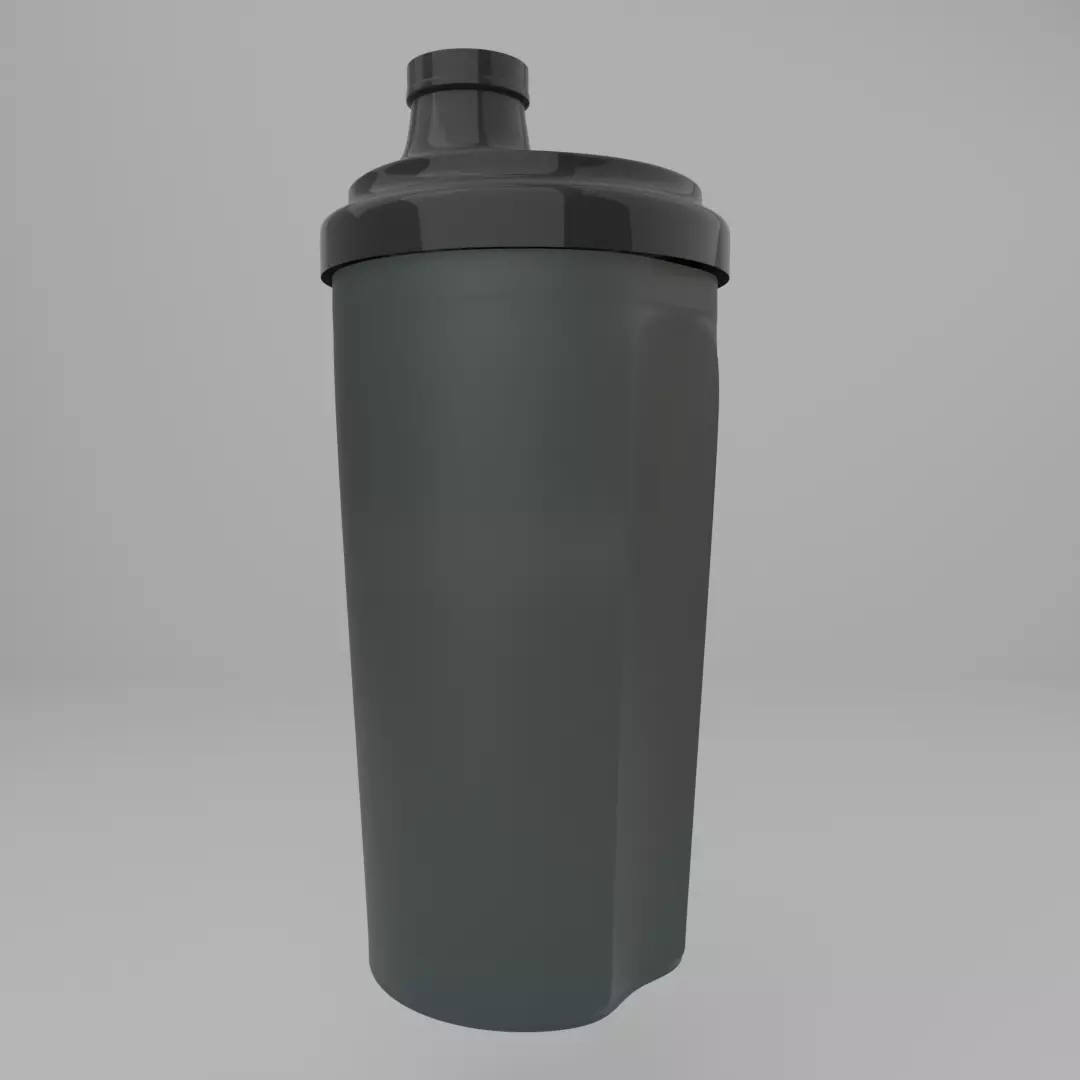 Shaker bottle Low-poly 3D model_0