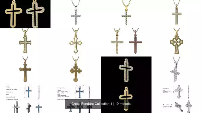 Cross Pendant Collection 1 