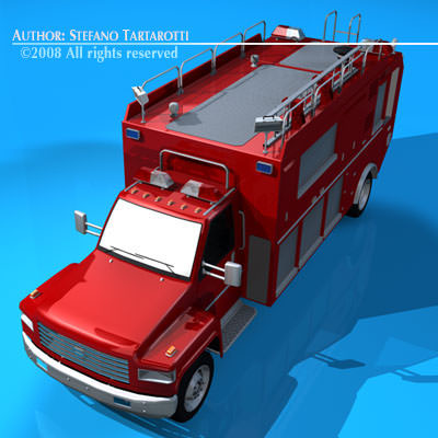Firetruck us medium 3D model_1