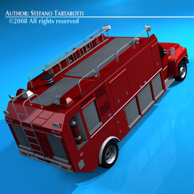 Firetruck us medium 3D model_10