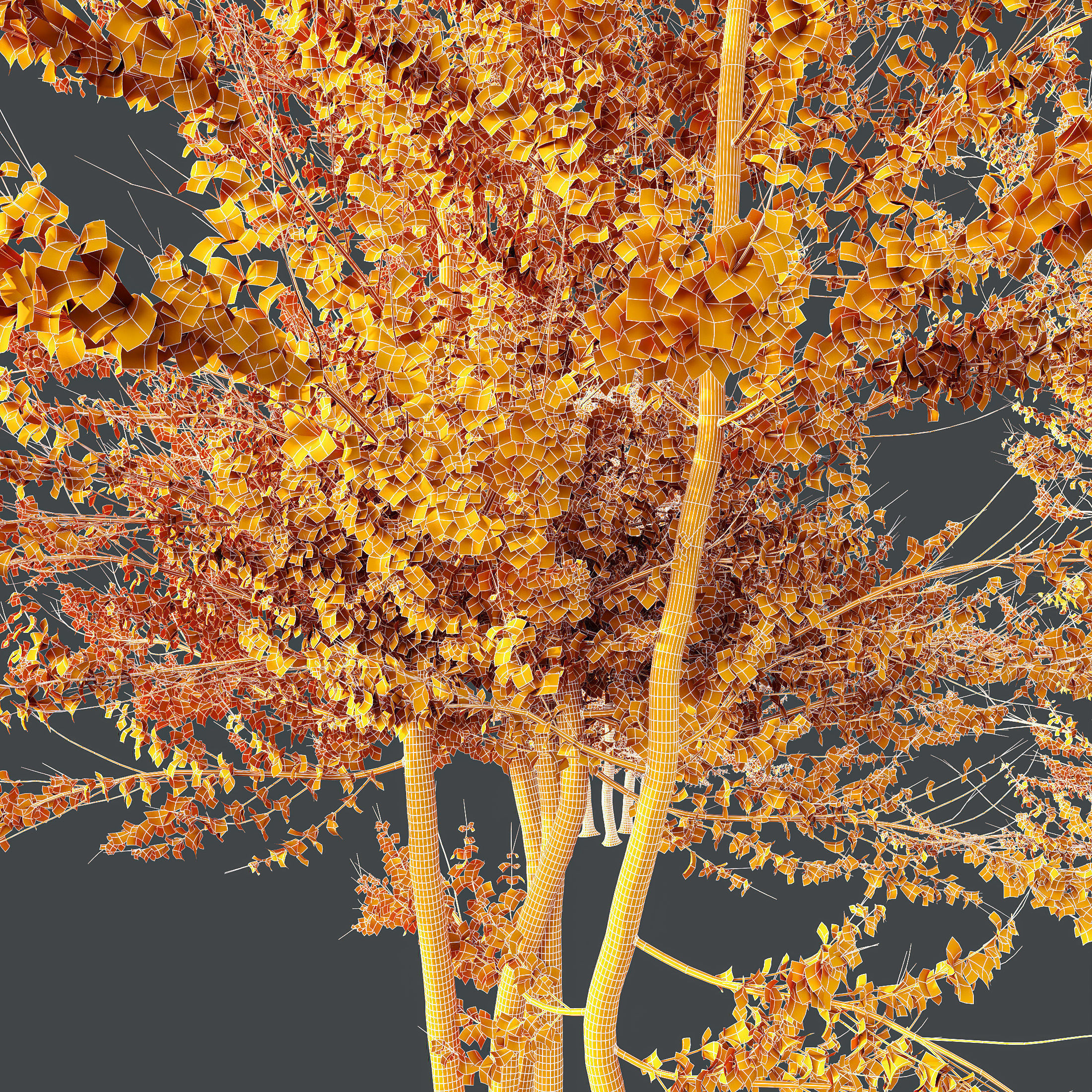 6 Different SETS of Tree SET VOL120 3D Model Collection_18